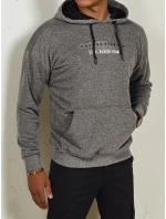 Pánská antracitová mikina s potiskem FashionStreet BX5723