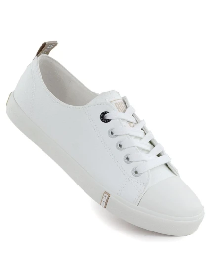 Dámské nízké tenisky z eko kůže bílé model 21906623 - Big Star