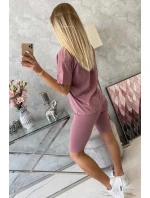 Komplet top+legginsy ciemny różowy Komplet top+legginsy ciemny różowy