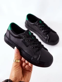 Dětské Kožené Tenisky BIG STAR DD374147 Černé