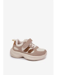 Dětské Sportovní Boty Tenisky Na Suchý Zip Béžové model 21700767 - Boto
