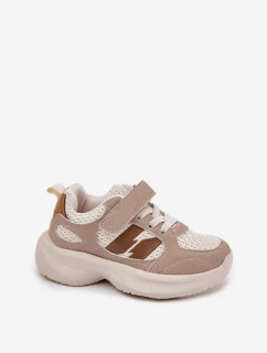 Dětské Sportovní Boty Tenisky Na Suchý Zip Béžové model 21700767 - Boto