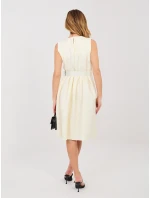 Sukienka IT SK model 22013738 ecru - FPrice Sukienka IT SK model 22013738 ecru - FPrice