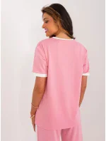 Bluzka LK BZ model 20112946 różowy - FPrice