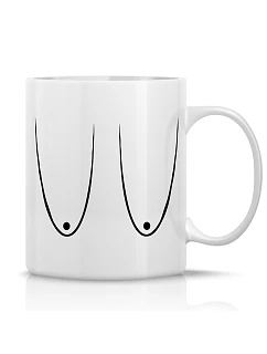 PRSA (VELKÁ) - klasický bílý keramický hrníček 300 ml