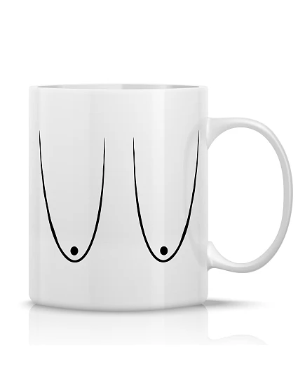 PRSA (VELKÁ) - klasický bílý keramický hrníček 300 ml PRSA (VELKÁ) - klasický bílý keramický hrníček 300 ml