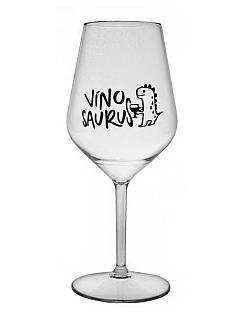 VÍNOSAURUS - čirá nerozbitná sklenice na víno 470 ml