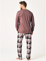 Pyžamo Key MNS 620 dlouhé rukávy/nohavice 3XL–4XL