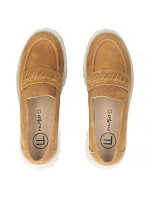 Dámské semišové kožené polobotky lords camel Filippo DP7554