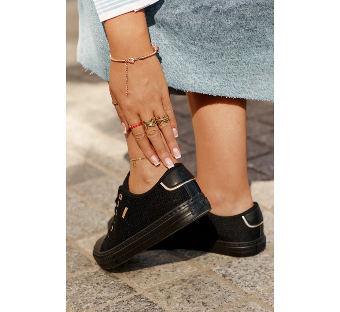 Dámské Textilní Tenisky Big Star RR274765 Černé Dámské Textilní Tenisky Big Star RR274765 Černé