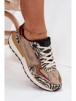 Dámské sportovní tenisky s potiskem Big Star model 22042743 Béžové - Big Star Shoes