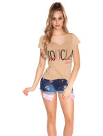 Trendy "KouCla Forever" Shirt with Lace
