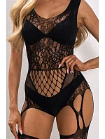 Dámský bodystocking Kelly černý - Pure Sin Dámský bodystocking Kelly černý - Pure Sin
