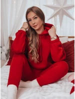 KSENIIA PREMIUM dámská tepláková souprava červená FashionStreet AY1112