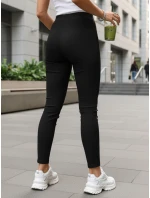 Dámské legíny s vysokým pasem černé FashionStreet UY2849