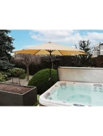 ZAHRADNÍ SLUNEČNÍK 300 CM SKLÁDACÍ BÉŽOVÝ