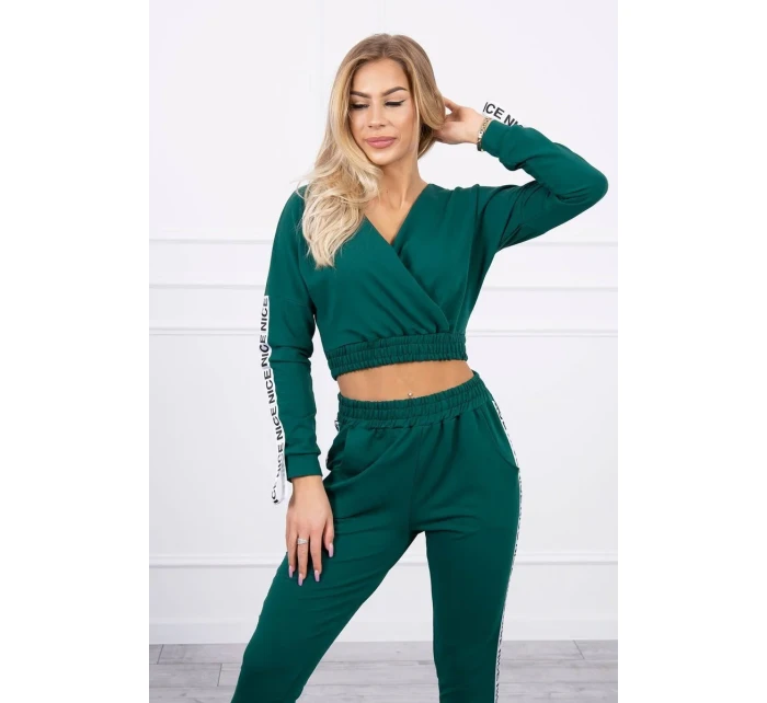 Sada s ozdobnými pásky zelené barvy