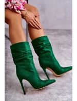 Dámské kozačky kozačky Zelené model 21597026 - Boto