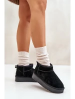 Dámské semišové sněhule na platformě černé model 21670434 - Boto Dámské semišové sněhule na platformě černé model 21670434 - Boto