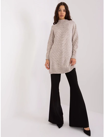 Sweter BA SW model 19901859 beżowy - FPrice Sweter BA SW model 19901859 beżowy - FPrice
