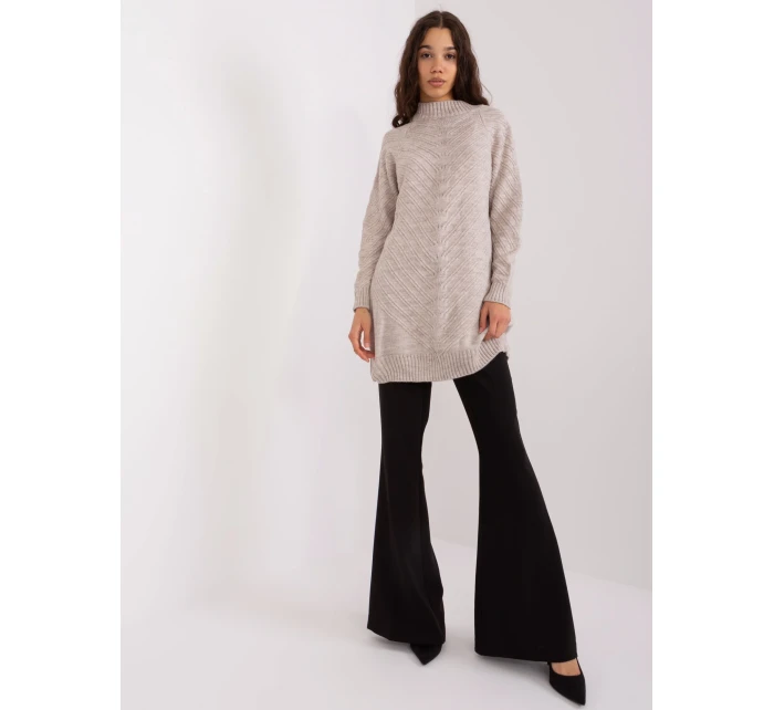 Sweter BA SW model 19901859 beżowy - FPrice Sweter BA SW model 19901859 beżowy - FPrice