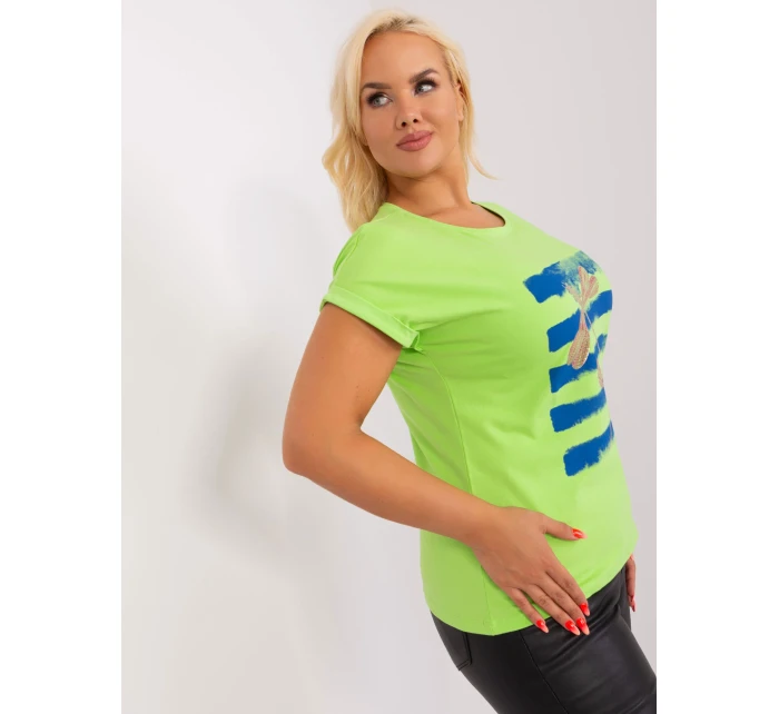Bluzka RV BZ model 19915310 limonkowy - FPrice Bluzka RV BZ model 19915310 limonkowy - FPrice