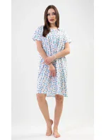 Dámská noční košile s krátkým rukávem model 17613368 - Vienetta Dámská noční košile s krátkým rukávem model 17613368 - Vienetta