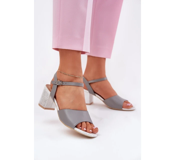 Sandály na podpatku  model 213012 Step in style