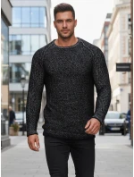 Pánský svetr černý model 21995129 - Dstreet Pánský svetr černý model 21995129 - Dstreet