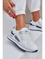 Sportovní Boty Tenisky Dámské Big Star NN274A103 HI-POLY SYSTEM Bílá-Námořnická Sportovní Boty Tenisky Dámské Big Star NN274A103 HI-POLY SYSTEM Bílá-Námořnická