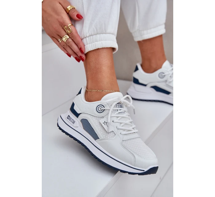 Sportovní Boty Tenisky Dámské Big Star NN274A103 HI-POLY SYSTEM Bílá-Námořnická Sportovní Boty Tenisky Dámské Big Star NN274A103 HI-POLY SYSTEM Bílá-Námořnická