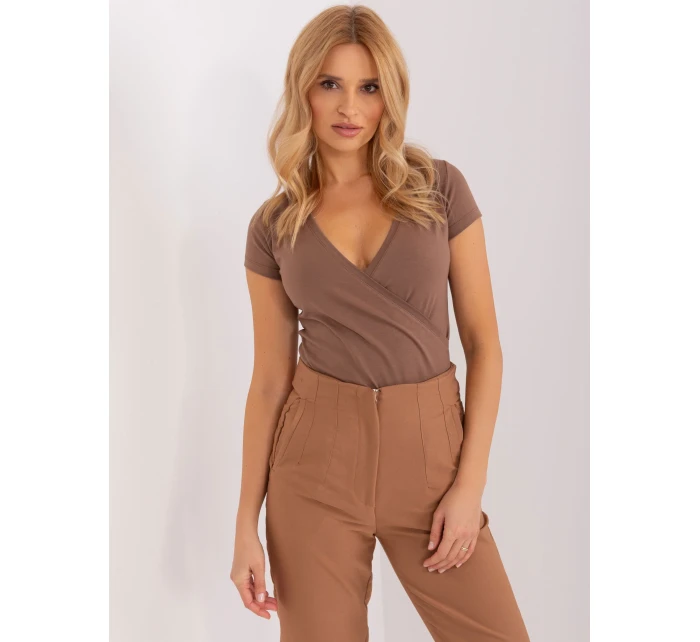 T shirt RV TS model 19394602 brązowy - FPrice