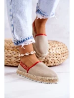 Dámské espadrilky Slip-on Big Star - béžové Dámské espadrilky Slip-on Big Star - béžové