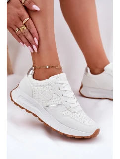 Dámské tenisky na platformě Big Star Hi-Poly System – bílé