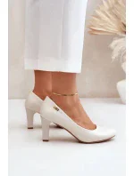 Lodičky na sloupku 1459 perlové - Step in style Lodičky na sloupku 1459 perlové - Step in style