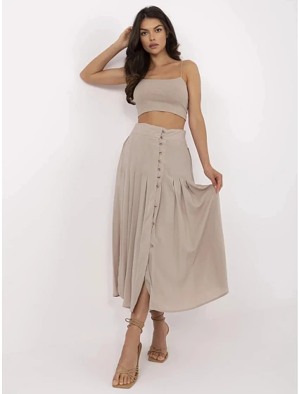 Dámská sukně D73761M50187B béžová - Sublevel