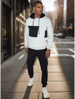 Pánská šedá mikina s kapucí Dstreet model 21986056 - FashionStreet Pánská šedá mikina s kapucí Dstreet model 21986056 - FashionStreet