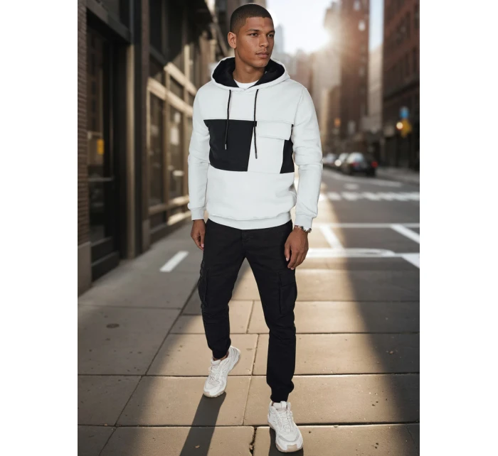 Pánská šedá mikina s kapucí Dstreet model 21986056 - FashionStreet Pánská šedá mikina s kapucí Dstreet model 21986056 - FashionStreet