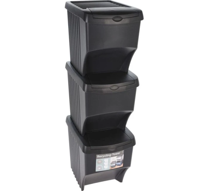 KOŠ 22 L SADA 3 KS ANTRACITOVÝ KOŠ 22 L SADA 3 KS ANTRACITOVÝ