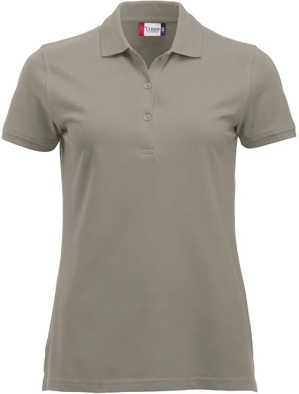 Clique Classic Marion S/S Dámské piqué polo z těžké bavlny 67.8246 silver Clique Classic Marion S/S Dámské piqué polo z těžké bavlny 67.8246 silver