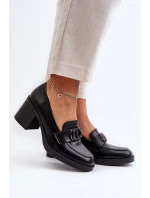 Dámské lodičky na podpatku s ozdobou černé model 21655254 - Boto Dámské lodičky na podpatku s ozdobou černé model 21655254 - Boto