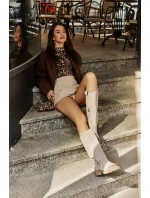 Dámské Semišové Kozačky  Lewski model 21672567 - Zazoo