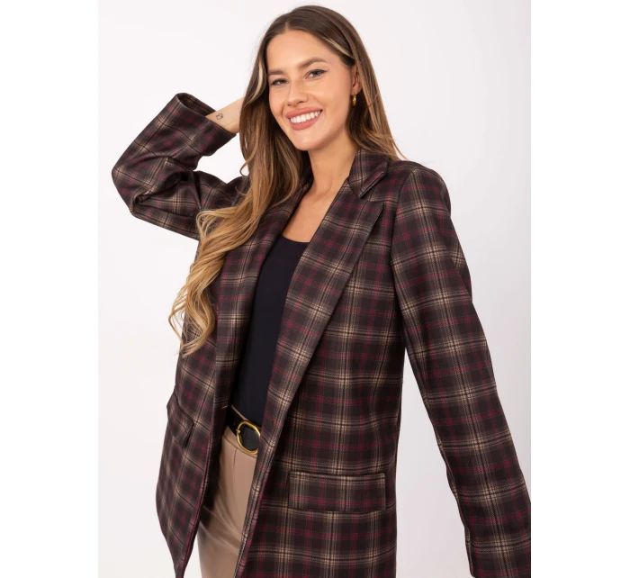 Marynarka IT MA model 21441119 ciemny brązowy - FPrice