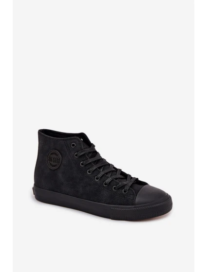 Pánské zateplené tenisky z ECO kůže Big Star HI-POLY SYSTEM – černé Pánské zateplené tenisky z ECO kůže Big Star HI-POLY SYSTEM – černé