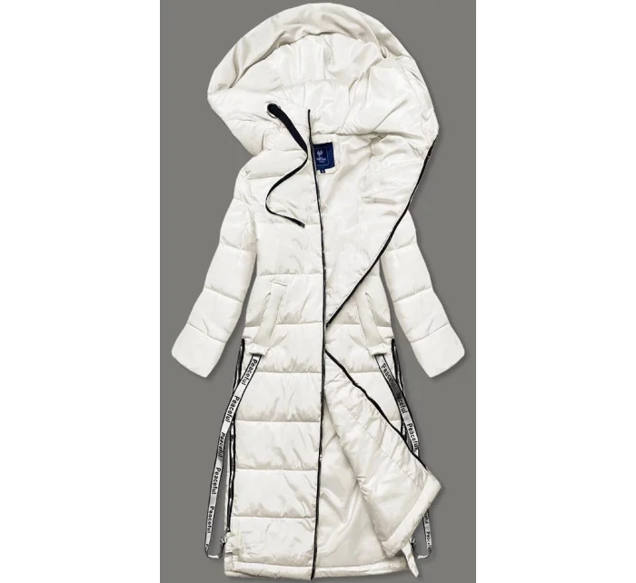 Dámská dlouhá zimní bunda model 21140212 světle béžová Ann Gissy - Good looking