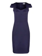 318-5 Elegantní MIDI šaty s krásným výstřihem - ZELENÉ