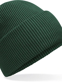 Beechfield B 385R Pletená čepice s manžetou "Recycled" 53.385R bottle green