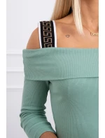 Šaty se širokými ramínky tmavě mátové Šaty se širokými ramínky tmavě mátové