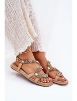 Dámské Sandály Se  Eko  Béžové model 21693442 - Artiker