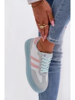 Dámské tenisky na platformě modré Galleria